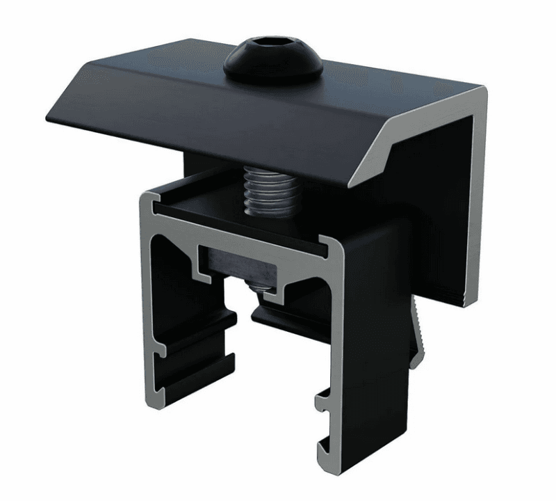 S:FLEX End Clamp AK 25-40 L=50mm Black (VPE 10)