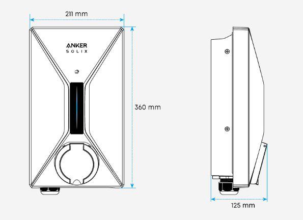 Anker SOLIX V1 Smart EV Charger 11kW with Cable (5